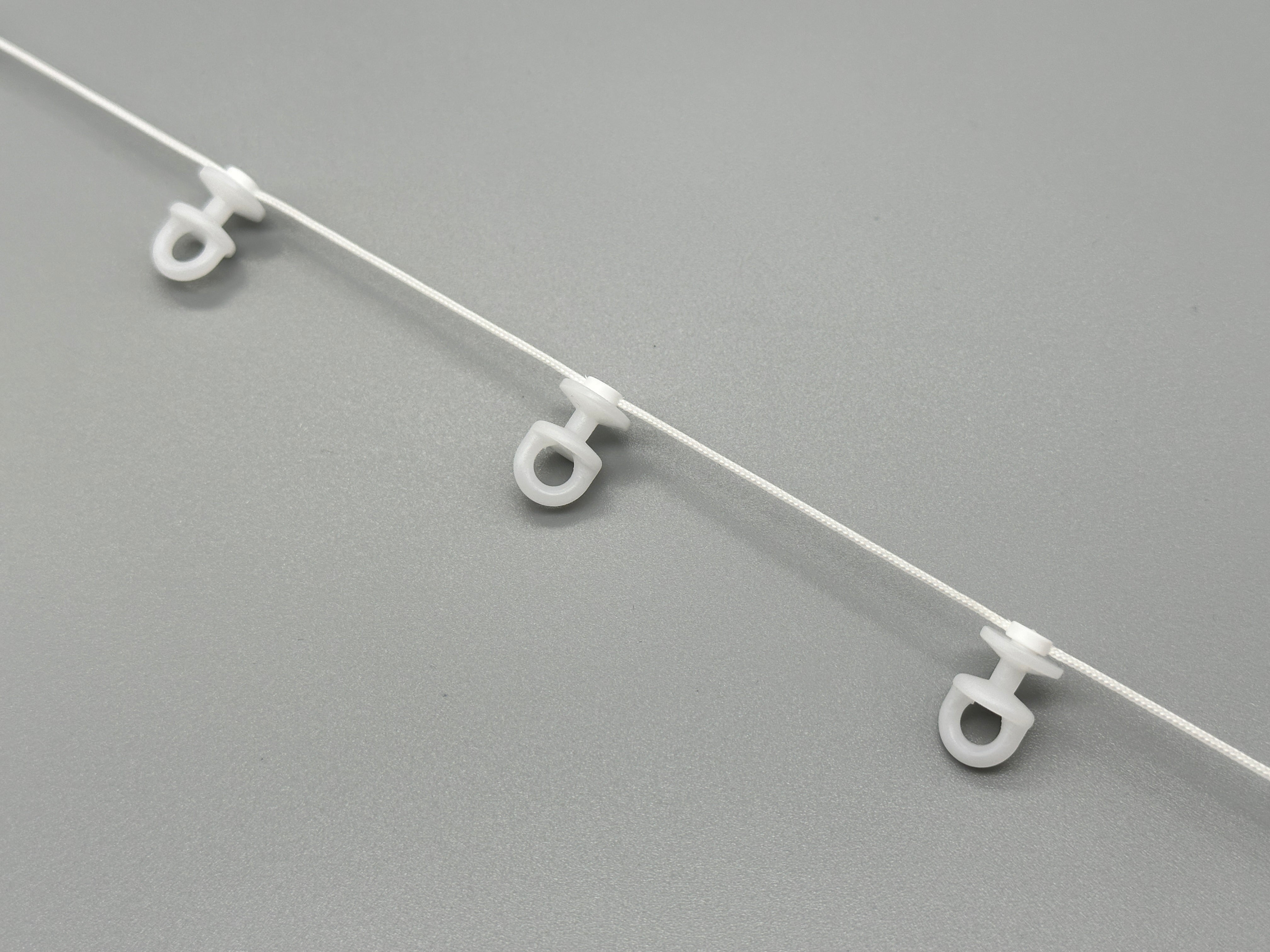 60meter Perfect Fold Spaced Gliders for Wave Curtains 60mm Rotatin