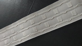 Pencil Pleat Curtain Header Tape 6.5cm (2.5") Wide - White - 100% Polyester - 100 Yards / Curtain Heading Tape - www.mydecorstore.co.uk