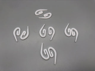Heavy Duty Plastic Hooks - White -Standard Size - Pack of 50,000 from £0.003 per piece - www.mydecorstore.co.uk