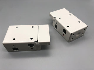 Universal 50mm Venetian Blinds Metal Brackets - Different Colour Options - Headrail 38x57mm - Pack of 50 - www.mydecorstore.co.uk