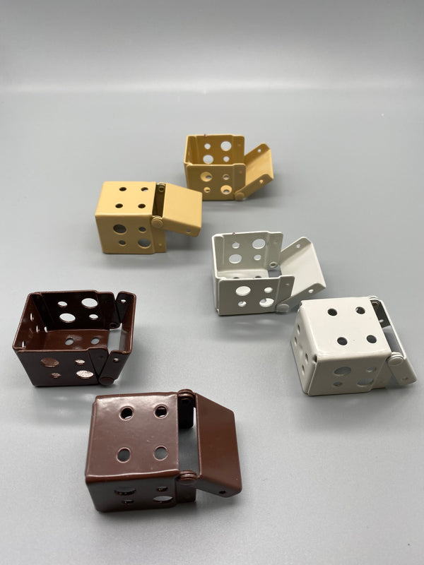 25mm Venetian Blinds Metal Box Brackets - White / Brown / Beige - Pack fo 500 Pairs - www.mydecorstore.co.uk