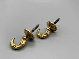 Curtain Tie Back Hooks - Brass - Pack of 100 - www.mydecorstore.co.uk