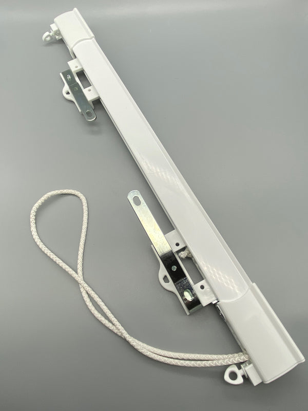 Ready Made Heavy Duty Aluminium Weight Corded Curtain Track - White - 150cm - www.mydecorstore.co.uk