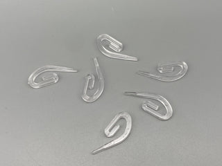 Clear Heavy Duty Plastic Hooks - Transparent - Standard Size - 50,000pcs - www.mydecorstore.co.uk