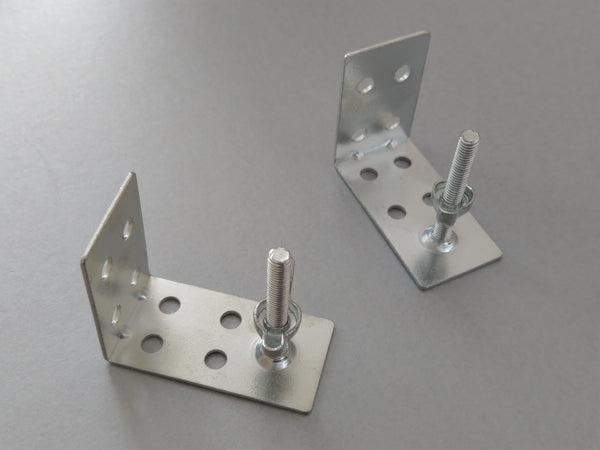 Wall & Ceiling Mount Bracket with stud for Wood Baton Roman Systems - Pack of 100 - www.mydecorstore.co.uk