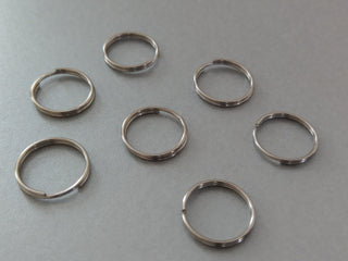 Roman Blinds Replacement - 13mm metal split rings for Roman Shades from 2.5p - www.mydecorstore.co.uk