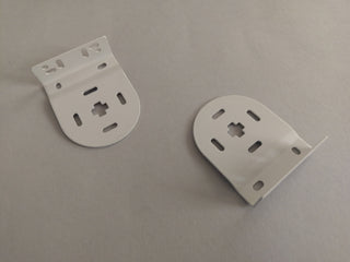 Universal White Metal Brackets for 38mm & 45mm System Roller Blinds Tube - Pair - www.mydecorstore.co.uk
