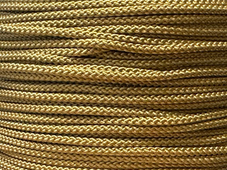 3.0mm Non stretch Caramel Gold Cord for Curtain - Premium 8ply Cord - 250 meters