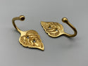 Leaf Curtain Tie Back Hooks - Brass - Pack of 100