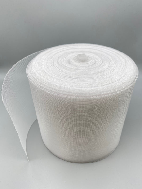 Clear Buckram Tape for Curtains - Translucent - 100mm Wide - 50mtr - www.mydecorstore.co.uk