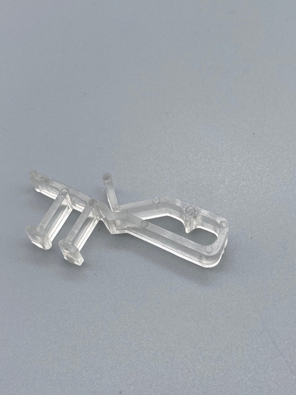 Clip On Type Valance Hanger for Wood Venetian Blinds - Clear - Pack of 100 - www.mydecorstore.co.uk