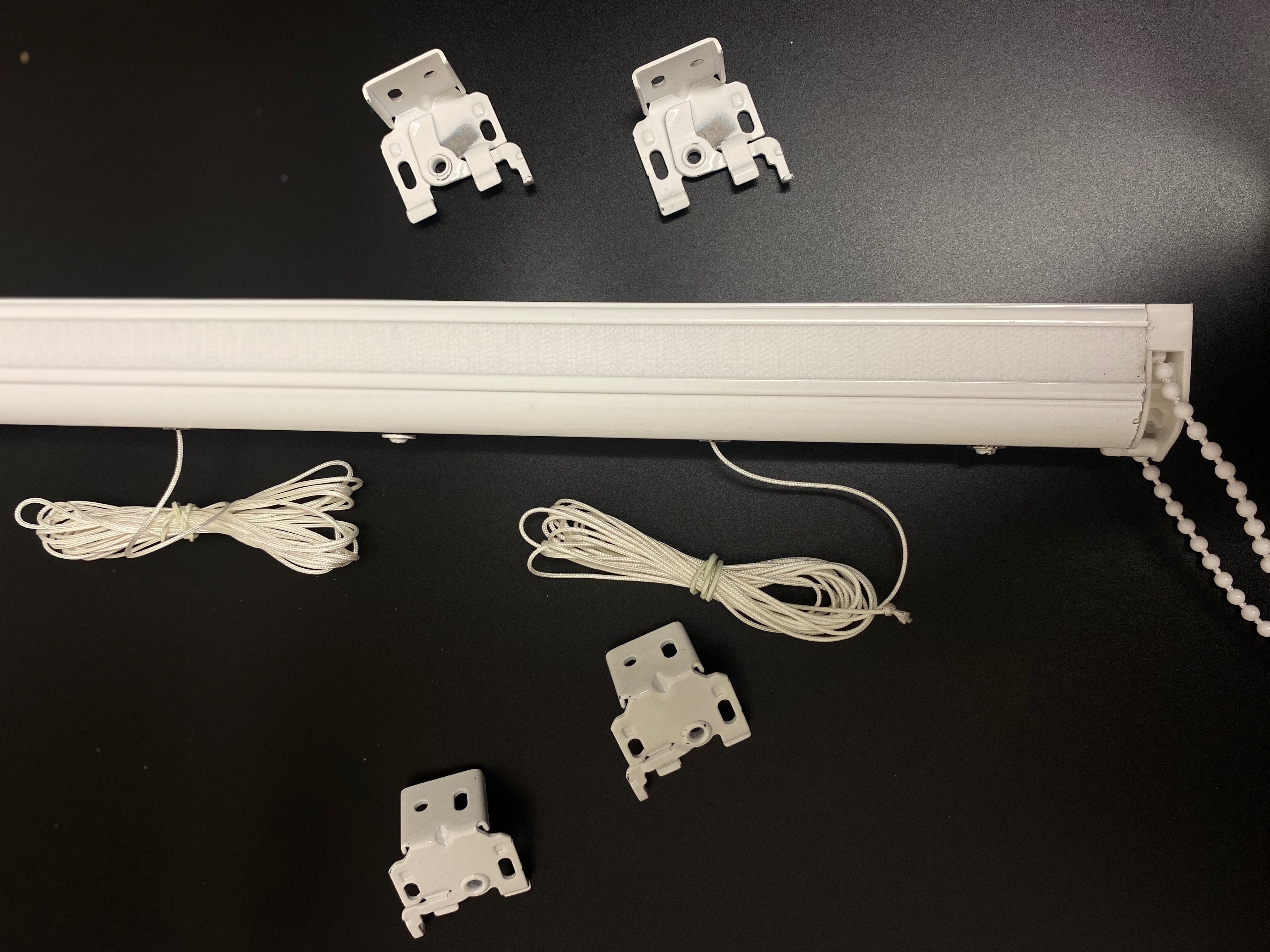 Assembled Roman Blinds Head Rail Aluminium Heavy Duty Made to Meas