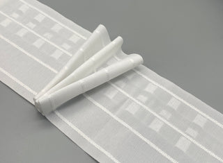 Triple Pinch Pleat Curtain Tapes - White - 100mm Wide - 50mtr - www.mydecorstore.co.uk