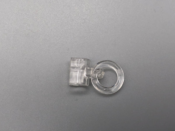Clear Clip On Ring for 4mm Rods - Roman Blinds Clip On Rings - Pack of 500 - www.mydecorstore.co.uk