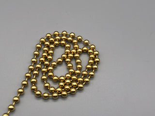 Brass No.10 Metal Chain for Roller, Roman, Vertical Blinds from £0.6 per meter - www.mydecorstore.co.uk