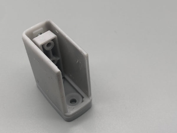 Cubicle Track End Bracket - Plastic End Bracket / Cap - Silver or White - Pack of 50 - www.mydecorstore.co.uk