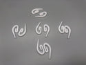 Heavy Duty Plastic Hooks - White -Standard Size - Pack of 50,000 from £0.003 per piece - www.mydecorstore.co.uk