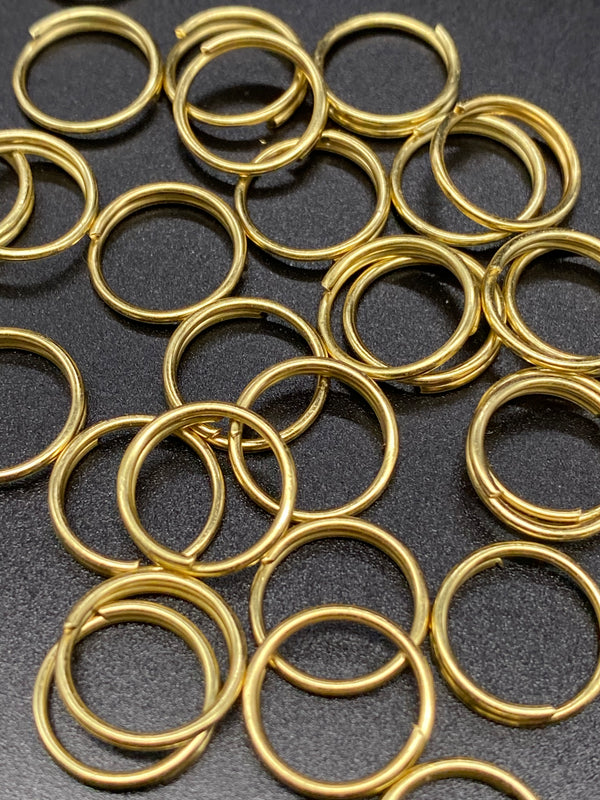 Gold Roman Blinds Split Rings - Inner Diameter 10mm Metal Split Rings for Curtains Roman Blinds - Pack of 1,000 - www.mydecorstore.co.uk