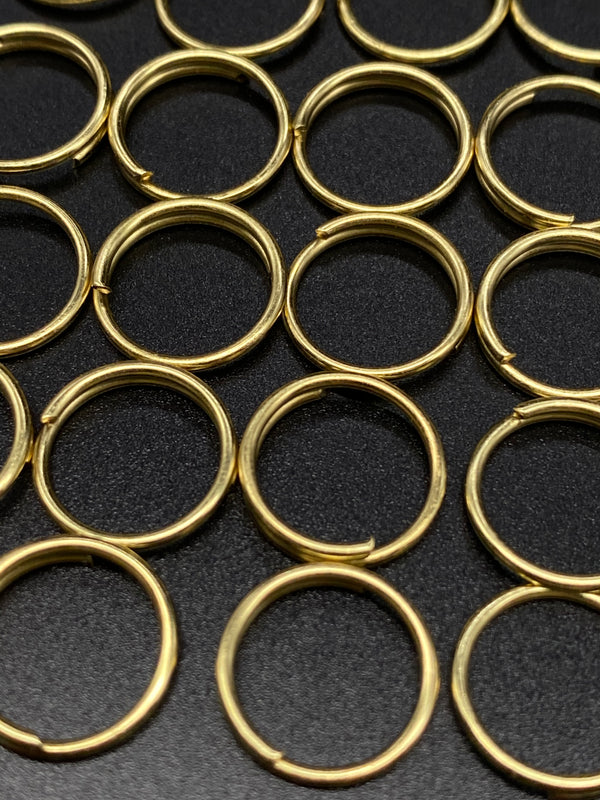Gold Roman Blinds Split Rings - Inner Diameter 10mm Metal Split Rings for Curtains Roman Blinds - Pack of 1,000 - www.mydecorstore.co.uk