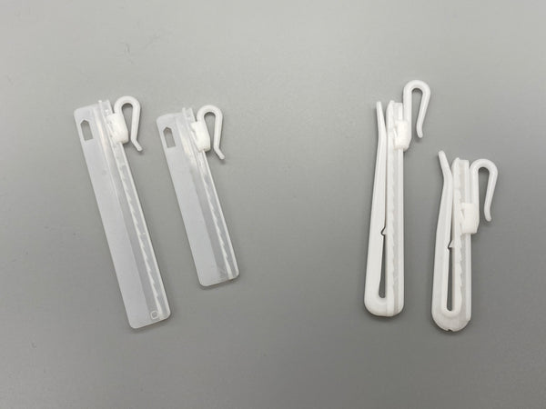 Adjustable Curtain Plastic Hook - Different Types & Sizes - Pack of 50
