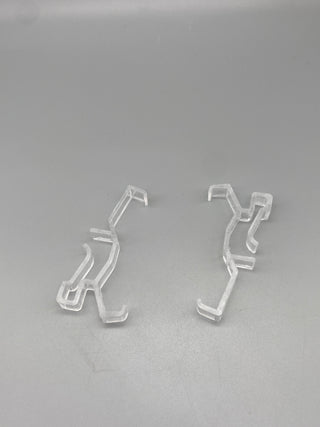 Plastic Valance Hanger for Wood Venetian Blinds - 63mm Opening - Clear - Pack of 100 - www.mydecorstore.co.uk