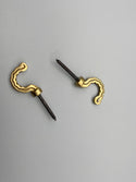 Curtain Tie Back Hooks - Brass - Pack of 100 - www.mydecorstore.co.uk