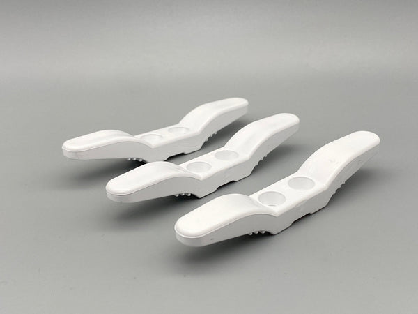 White Cord Cleat for Blinds and Curtain Cords - Safety Tensioning Cleat - Pack of 100 - www.mydecorstore.co.uk