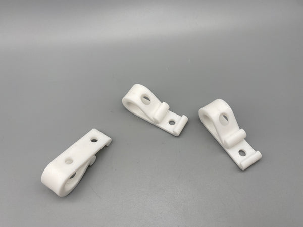 Child Safety Device White P-Clip for Roller Roman and Vertical Blinds - Pack of 250 - www.mydecorstore.co.uk