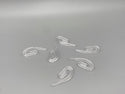 Clear Heavy Duty Plastic Hooks - Transparent - Standard Size - from £0.01 per piece - www.mydecorstore.co.uk