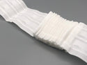 Pencil Pleat Curtain Header Tape 6.5cm (2.5") Wide - White - 100% Polyester - 100 Yards / Curtain Heading Tape - www.mydecorstore.co.uk
